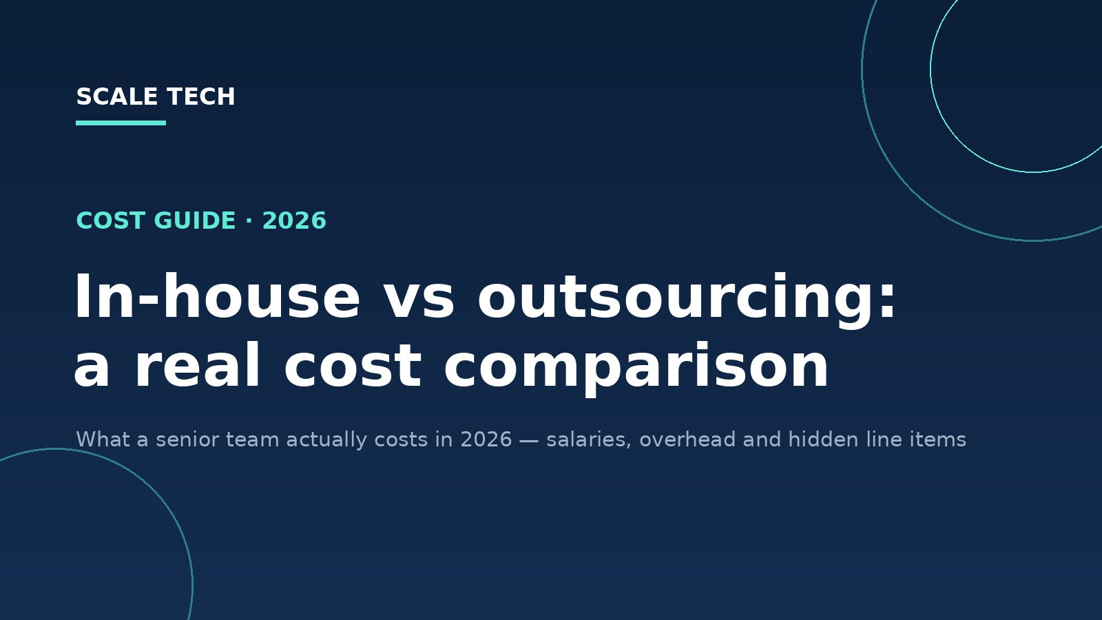 In-house vs outsourcing in 2026 — a real cost comparison