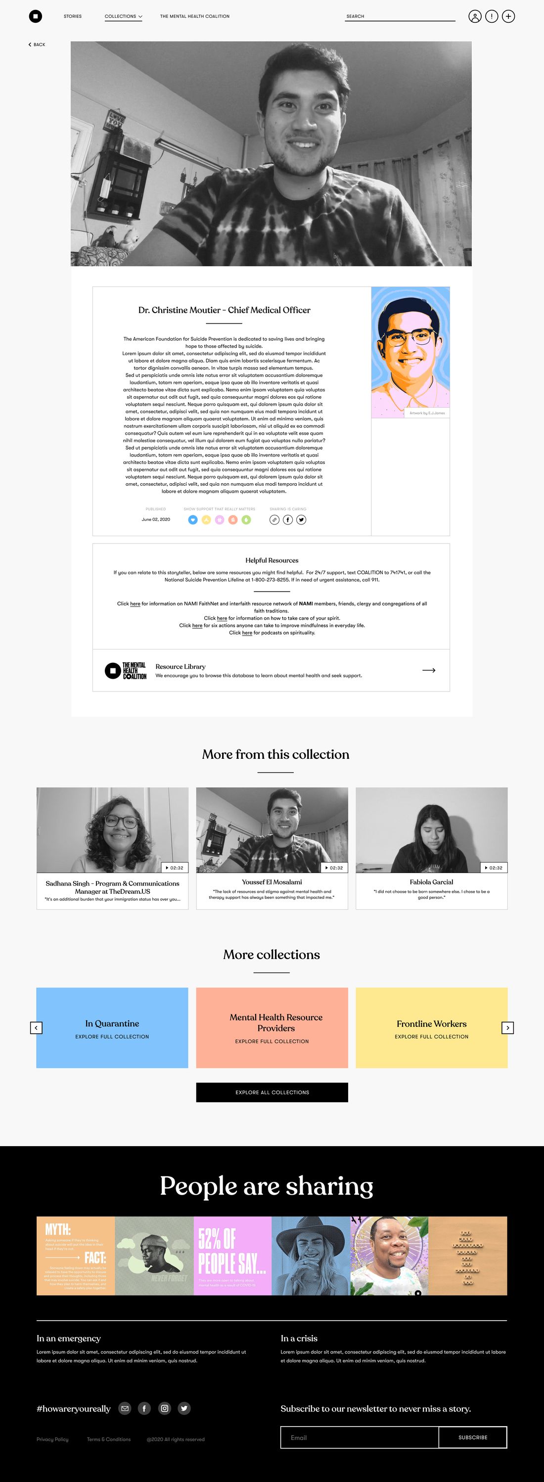 Mental Health Coalition story page